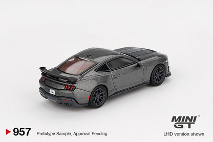 Mini GT #957 - Ford Mustang Dark Horse 2024, Carbonized Gray | 1:64