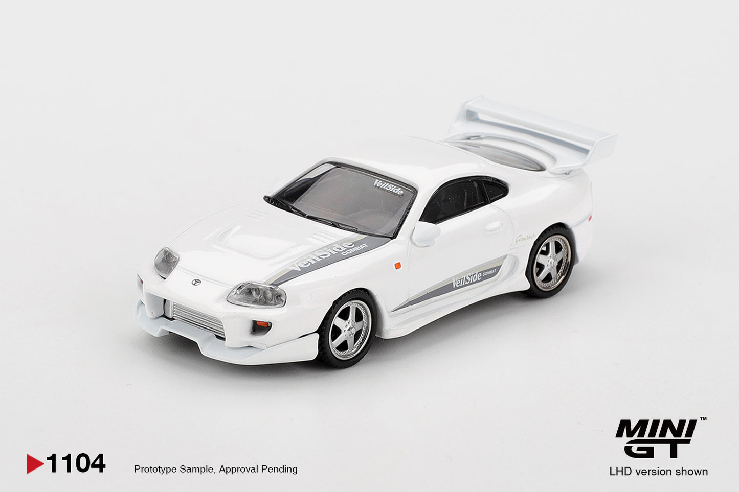 Mini GT #1104 - Toyota Supra VeilSide Combat V-I, White | 1:64