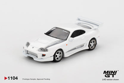 Mini GT #1104 - Toyota Supra VeilSide Combat V-I, White | 1:64