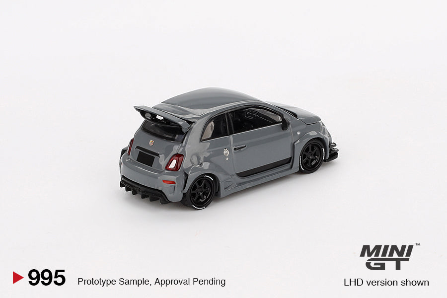 Mini GT #995 - Fiat Abarth 595 LB-Works X, Abas Works grau | 1:64