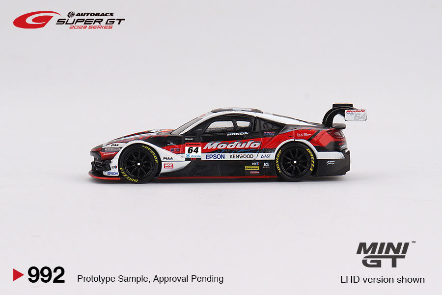 Mini GT #992 - Honda NSX-GT Type S GT500 #64 Modulo NSX-GT Modulo Nakajima Racing SUPER GT, schwarz/weiß/rot | 1:64