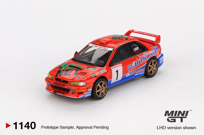 Mini GT #1140 - Subaru Impreza WRC97 #1 1999 DRM Champion | 1:64