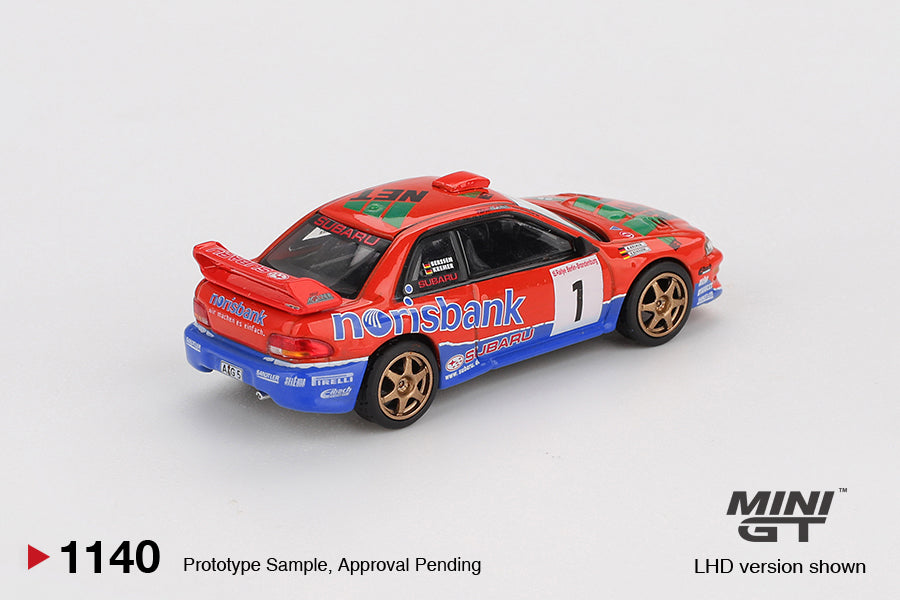 Mini GT #1140 - Subaru Impreza WRC97 #1 1999 DRM Champion | 1:64