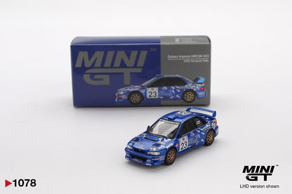 Mini GT #1078 - Subaru Impreza WRC 99 #23 2000 Acropolis Rally | 1:64