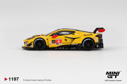 Mini GT #1197 - Chevrolet Corvette Z06 GT3.R #4 Corvette Racing by Pratt Miller Motorsports 2025 IMSA Daytona 24 Hrs | 1:64