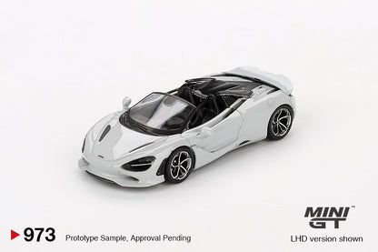 Mini GT #973 - McLaren 750S Spider Cirrus, grau | 1:64