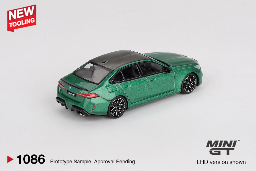 Mini GT #1086 - BMW M5, Isle of Man Green Metallic | 1:64