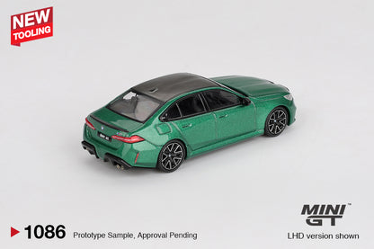 Mini GT #1086 - BMW M5, Isle of Man Green Metallic | 1:64