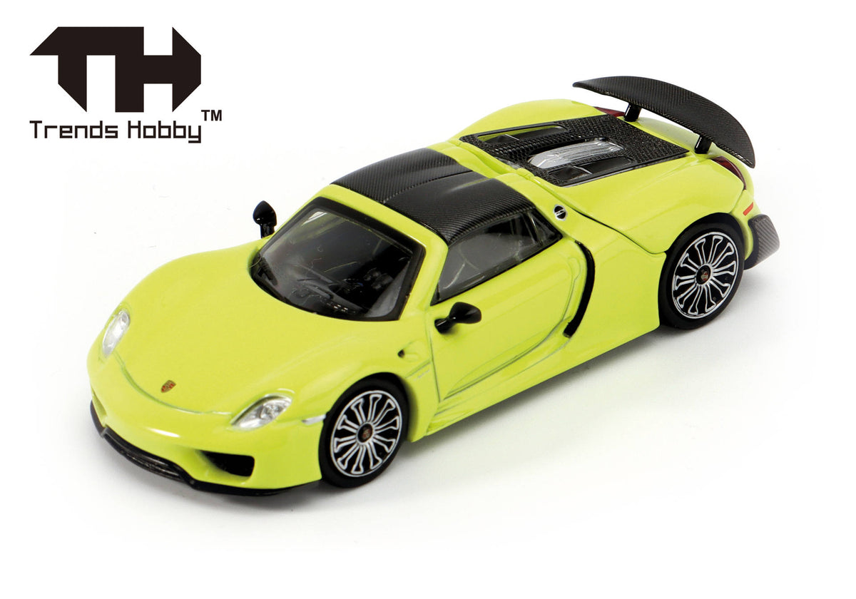 Trends Hobby - Porsche 918 Spyder, yellow | 1:64