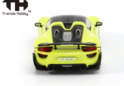 Trends Hobby - Porsche 918 Spyder, yellow | 1:64