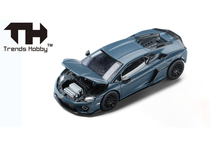 Trends Hobby - Lamborghini Temerario, blue | 1:64