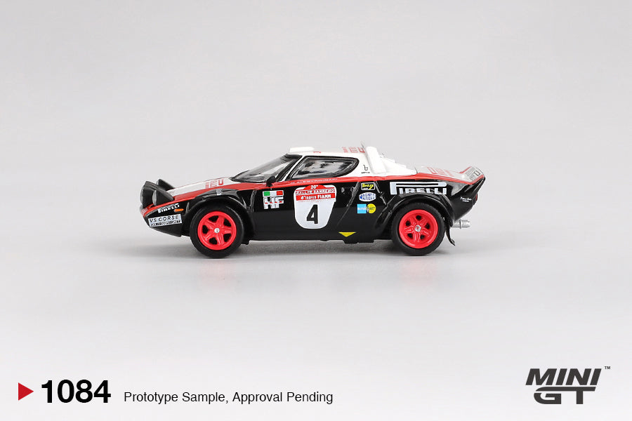 Mini GT #1084 - Lancia Stratos HF #4 1978 Rally Sanremo Winner | 1:64