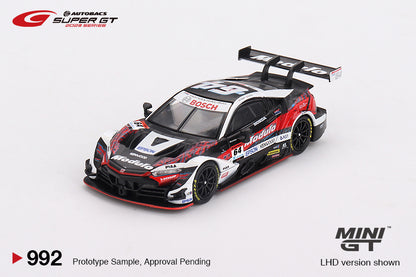 Mini GT #992 - Honda NSX-GT Type S GT500 #64 Modulo NSX-GT Modulo Nakajima Racing SUPER GT, schwarz/weiß/rot | 1:64