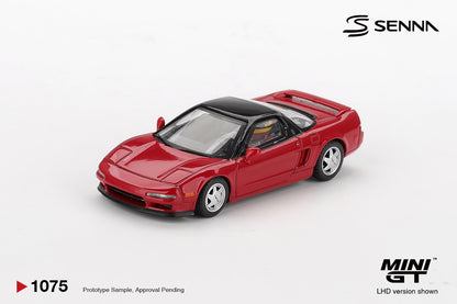Mini GT #1075 - Honda NS-X Prototype Midship Sports 1989 Ayrton Senna w/ Figure | 1:64