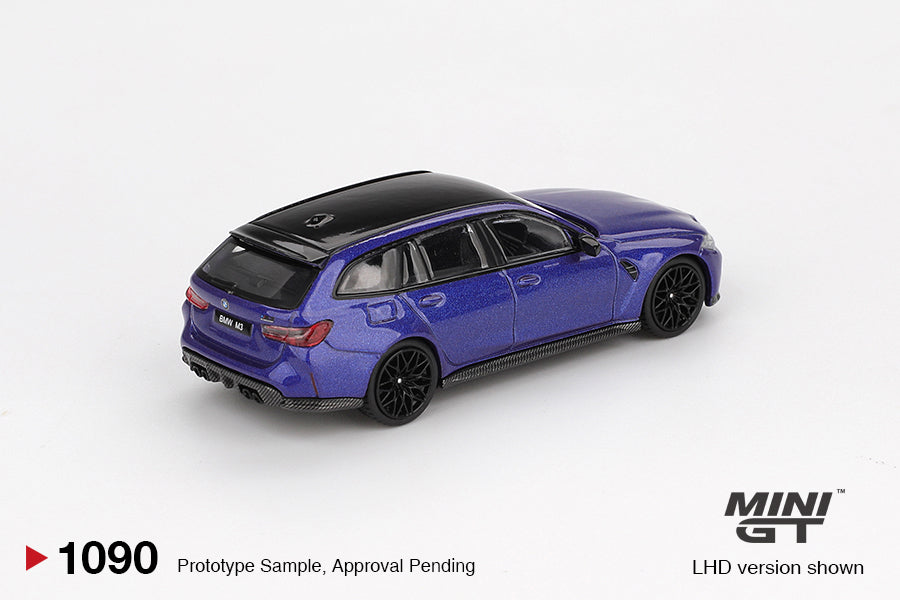 Mini GT #1090 - BMW M3 Competition Touring, Portimao Blue Metallic | 1:64