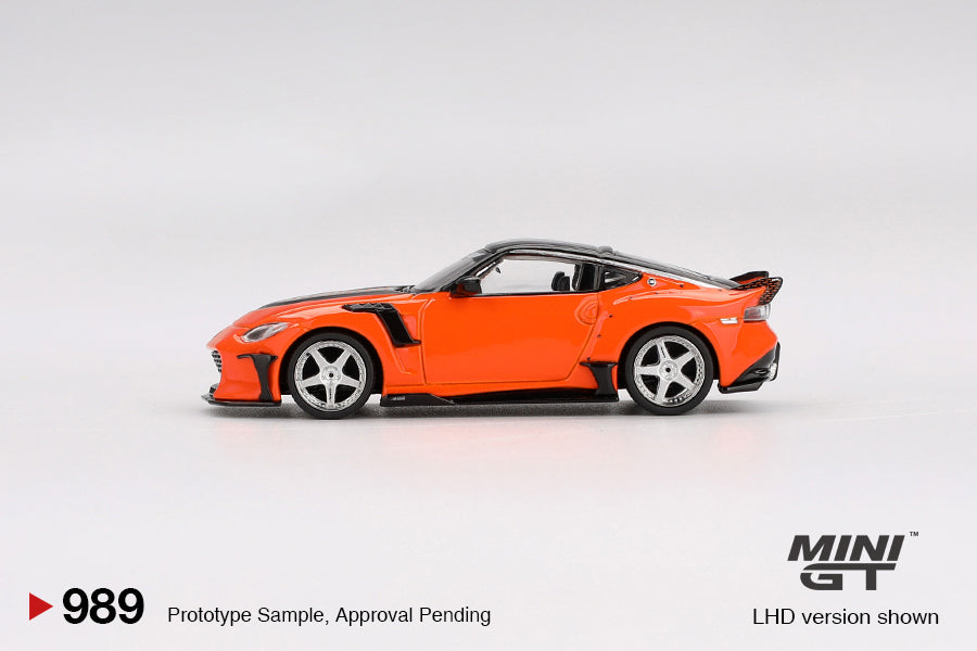Mini GT #989 - Nissan Z VeilSide FFZ400, orange | 1:64