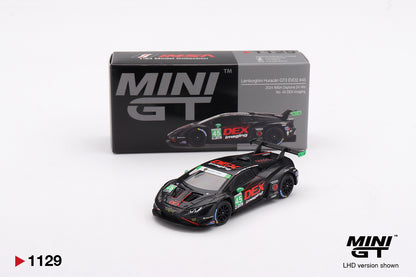 Mini GT #1129 -Lamborghini Huracán GT3 EVO2 #45 No. 45 DEX Imaging  2024 IMSA Daytona 24 Hrs | 1:64