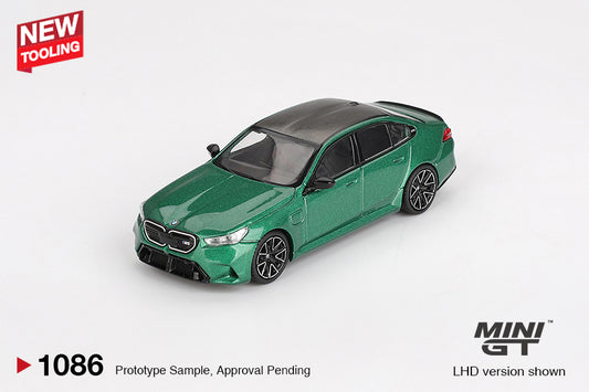 Mini GT #1086 - BMW M5, Isle of Man Green Metallic | 1:64