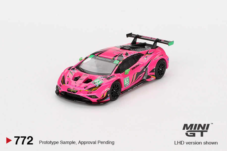 Mini GT #772 - Lamborghini Huracán GT3 EVO2 #83 Iron Dames 2023 IMSA Daytona 24 Hrs | 1:64