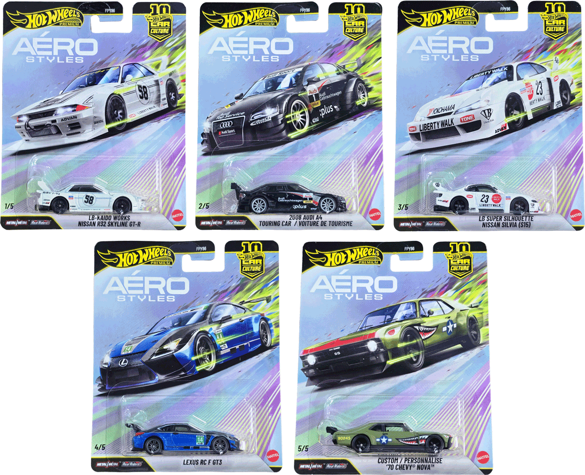 Hot Wheels 2026 Aerostyles Set | 1:64