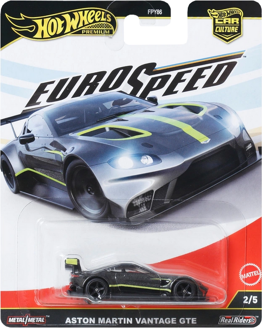 Hot Wheels 2025 Premium Car Culture Euro Speed Aston Martin Vantage GTE | 1:64