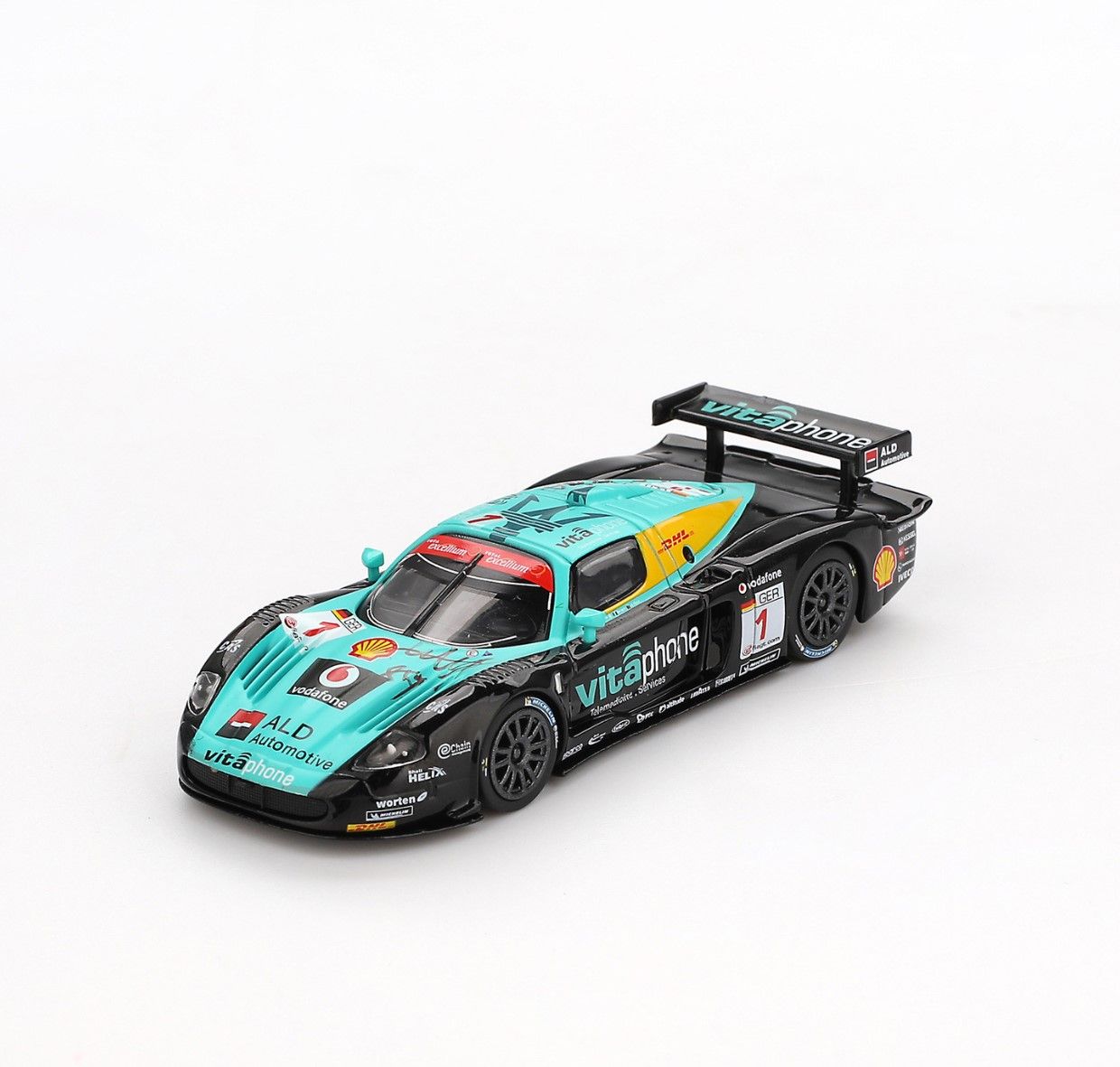 BBR Models - Mini GT: Maserati MC12 Competizione #1 Vitaphone Racing Team, Spa 24 Hrs. Winner | 1:64