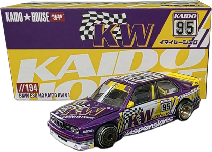 Kaido House - Mini GT: BMW M3 (E30) *Kaido KW* V1, KW-Design (KHMG194) inkl. CHANCE auf CHASE | 1:64