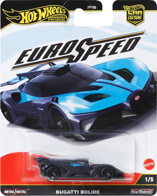 Hot Wheels 2025 Premium Car Culture Euro Speed Bugatti Bolide | 1:64