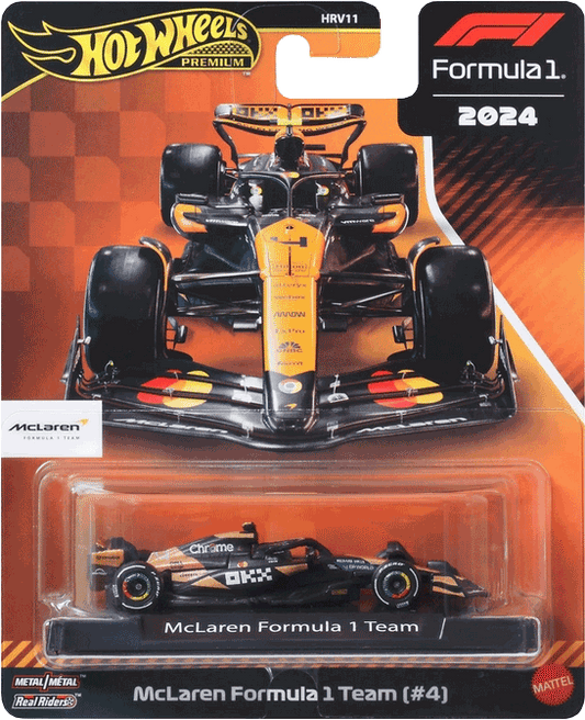 Hot Wheels Premium F1 2024 Lando Norris McLaren Formula 1 Team #4 | 1:64
