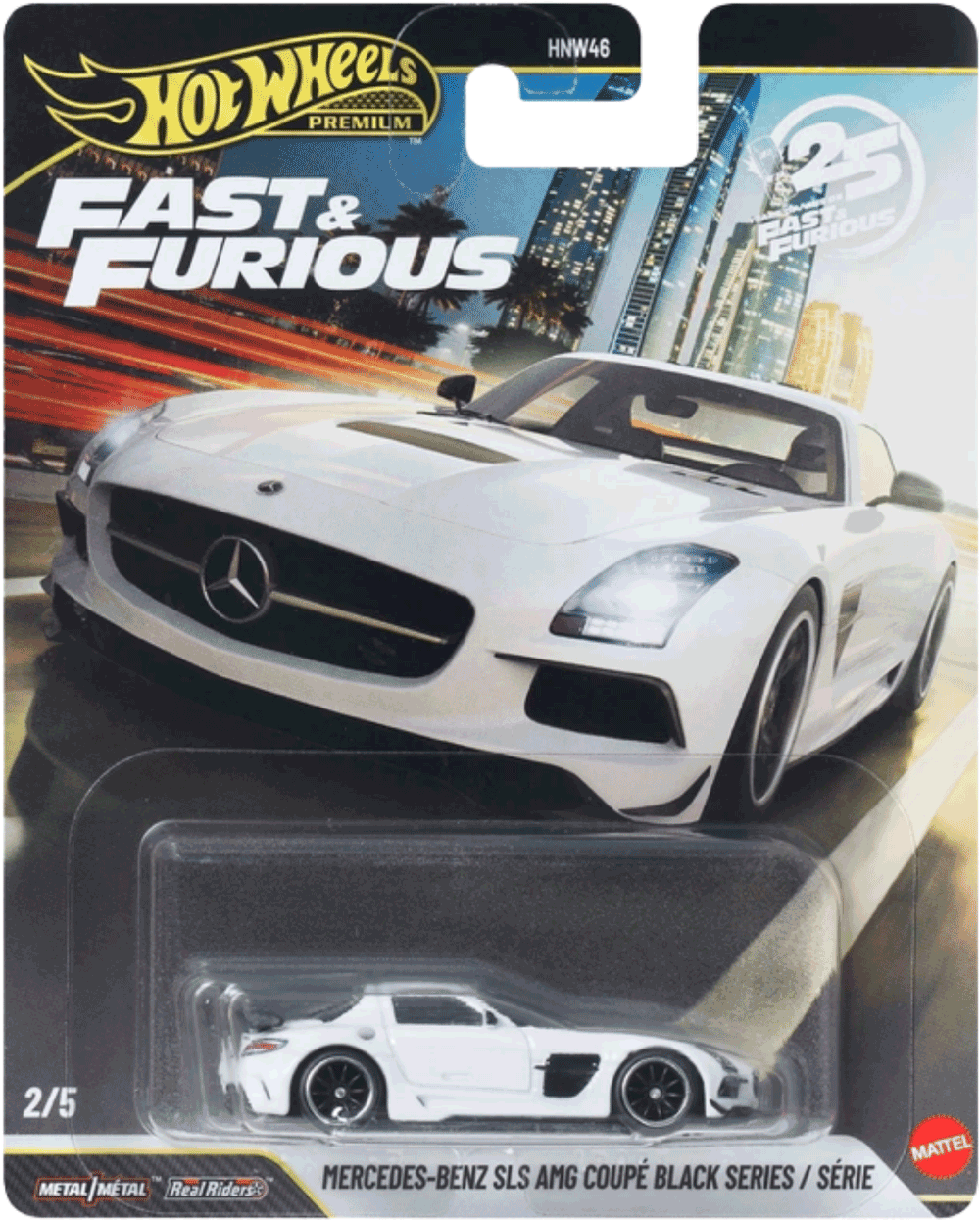 Hot Wheels 2026 Premium Fast & Furious Mercedes-Benz SLS AMG Coupe Black Series | 1:64