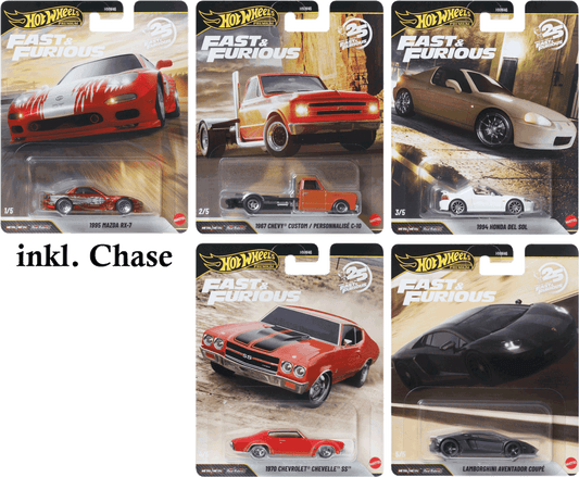 Hot Wheels 2026 Premium Fast & Furious P-Assortment Set inkl. CHASE | 1:64