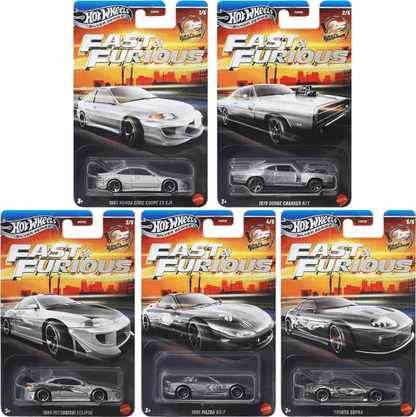 Hot Wheels 2026 Silver Series Fast and Furious 25 Years of Fast & Furious Set | 1:64