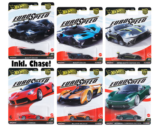 Hot Wheels 2025 Premium Car Culture Euro Speed Set inkl. CHASE | 1:64