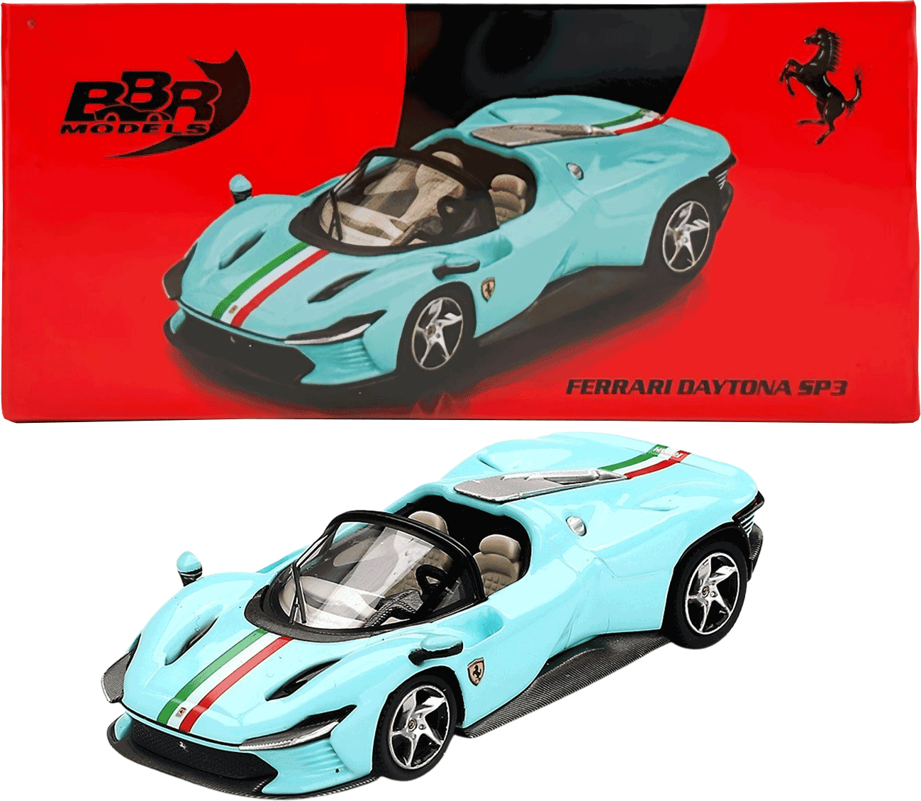 BBR Models - Mini GT: Ferrari Daytona SP3, light blue | 1:64