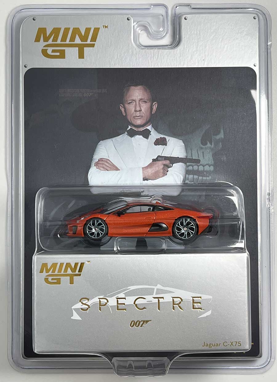 Mini GT #903-007E - 2015 Jaguar C-X75 Spectre orange English Blister | 1:64