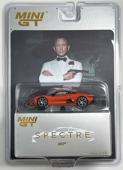 Mini GT #903-007E - 2015 Jaguar C-X75 Spectre orange English Blister | 1:64
