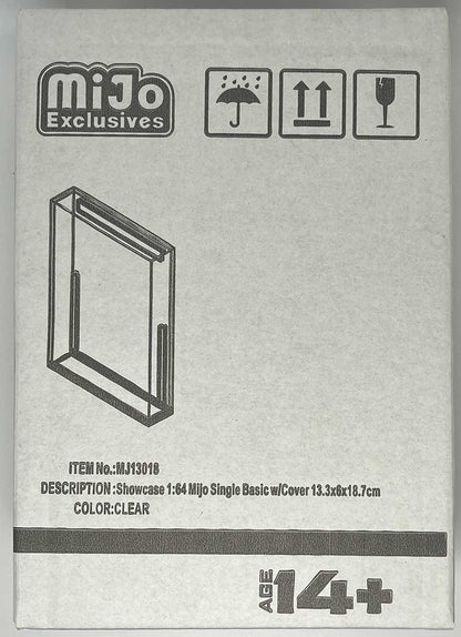 Acryl Case 1:64 Hot Wheels RLC, Longcard, Silver Series Display Case Mijo Exclusives