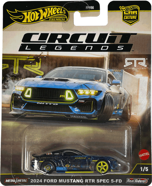 Hot Wheels Circuit Legends 2025 2024 Ford Mustang RTR Spec 5-FD | 1:64