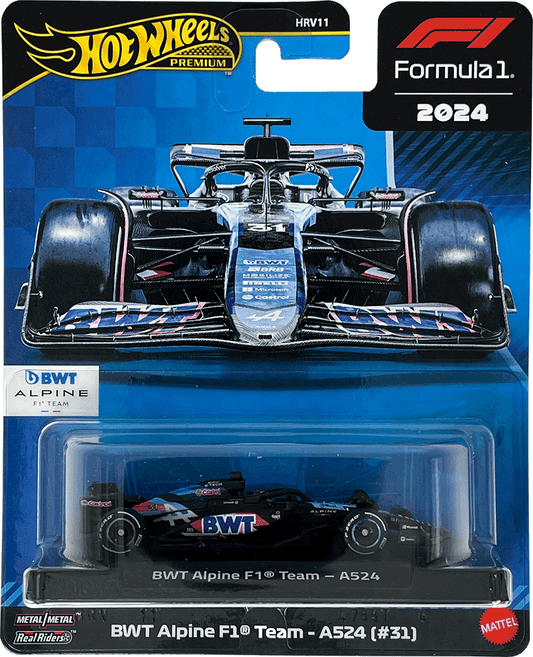 Hot Wheels Premium F1 2024 Esteban Ocon BWT Alpine F1 Team A526 #31 | 1:64