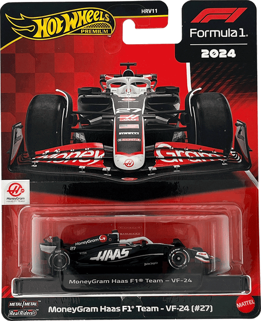 Hot Wheels Premium F1 2024 Nico Hülkenberg MoneyGram Haas F1 Team VF-24 #27 | 1:64