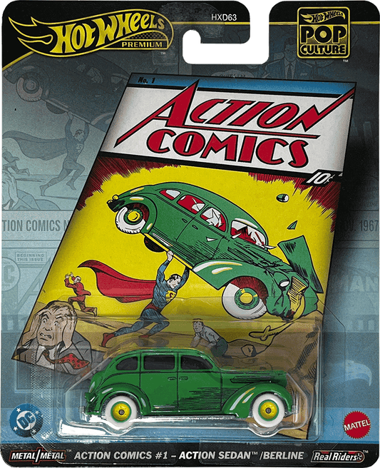 Hot Wheels Pop Culture 2025 Action Comics #1 - Action Sedan / Berline | 1:64