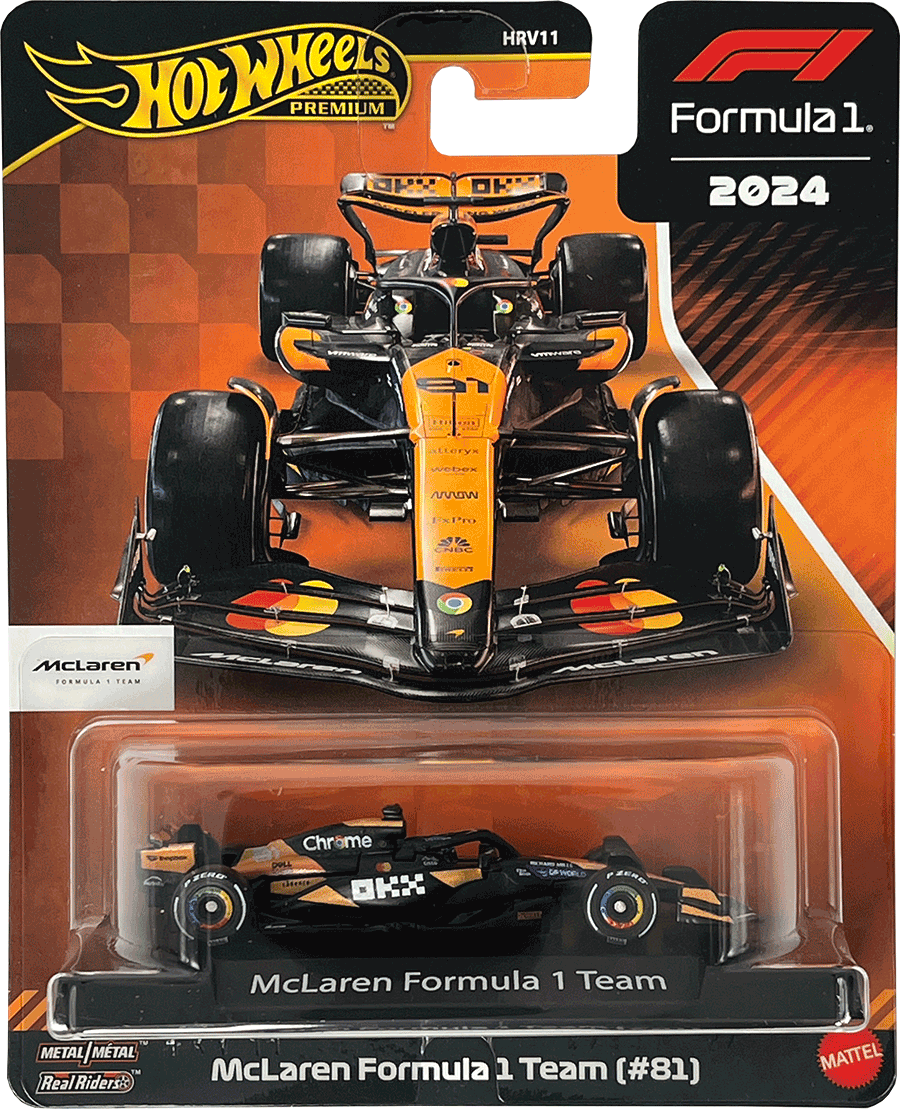 Hot Wheels Premium F1 2024 Set: McLaren, Sauber, Williams: Norris, Piastri & Co. | 1:64