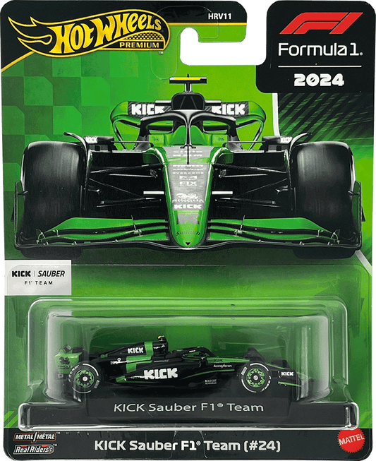 Hot Wheels Premium F1 2024 Zhou Guanyu Kick Sauber F1 Team #24 | 1:64