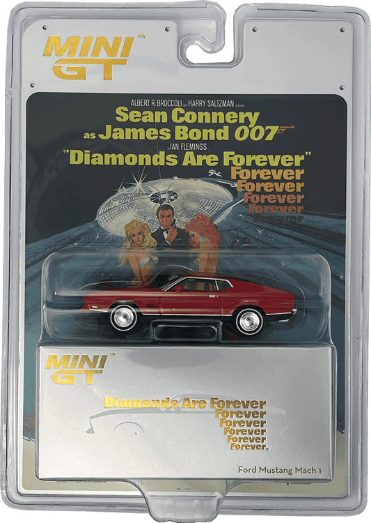 Mini GT #905-007E - Ford Mustang Mach 1 *Diamonds Are Forever* English Blister, rot | 1:64