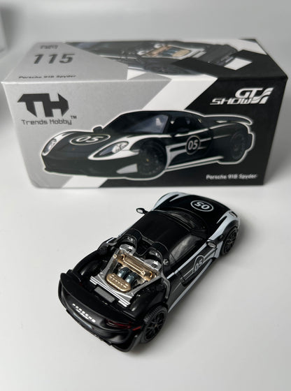 Trends Hobby - Porsche 918 Spyder GT Show 2026 LIMTED EDITION 1999 pcs, Black | 1:64