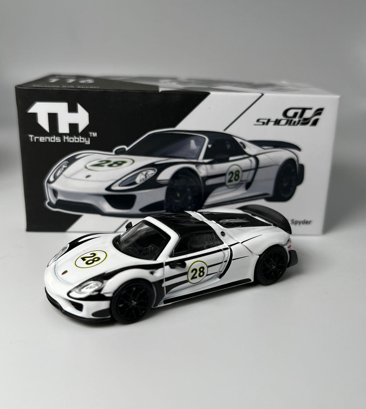Trends Hobby - Porsche 918 Spyder GT Show 2026 LIMTED EDITION 1999 pcs, White | 1:64