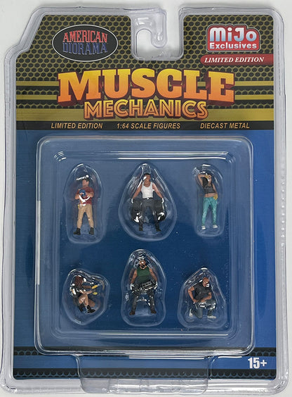 American Diorama Muscle Mechanics Figuren-Set (6 Figuren) | 1:64