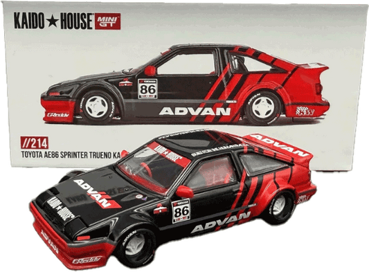 Kaido House - Mini GT: Toyota AE86 Sprinter Trueno Kaido Advan (KHMG214) inkl. CHANCE auf CHASE! | 1:64