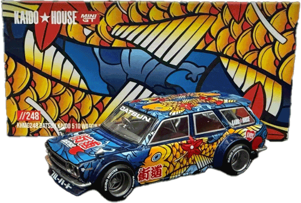 Kaido House - Mini GT: Kaido GT Datsun Kaido 510 Wagon Koi Wagon V1 (KHMG248) | 1:64