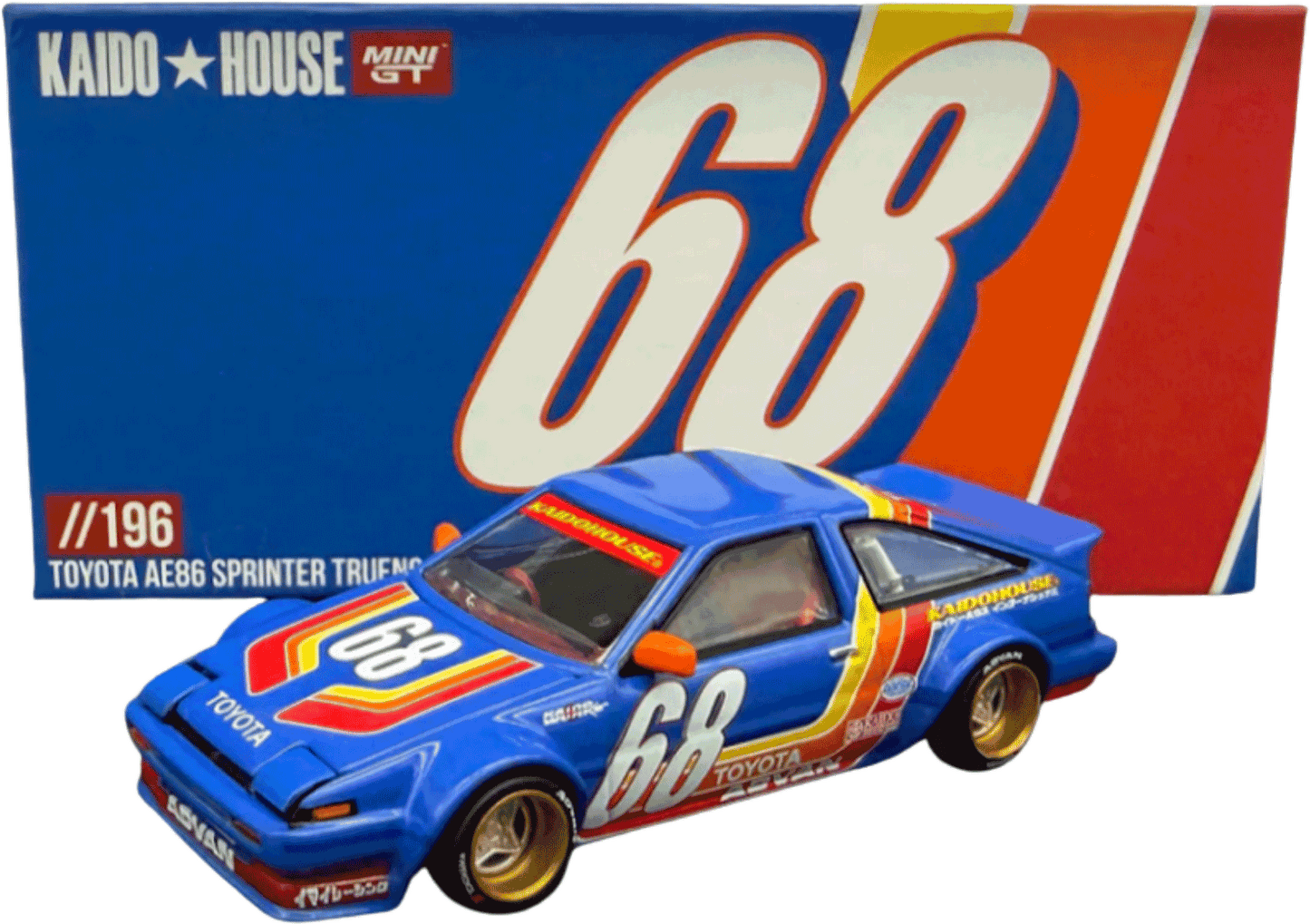 Kaido House - Mini GT: Toyota AE86 Sprinter Trueno *Kaido Racing* V1 (KHMG196), various inkl. CHANCE auf CHASE | 1:64